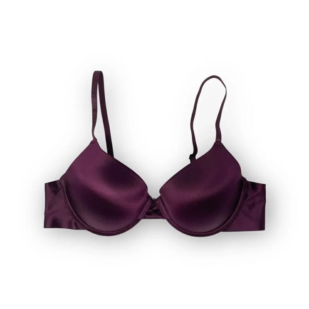 Danskin Bra Purple Padded Underwire Adjustable Clasp Back Women’s Size 38C